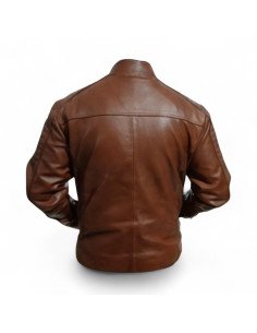 Chamarra modelo Rocco Piel de Borrego Color Miel 2