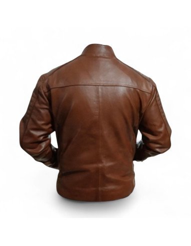 Chamarra modelo Rocco Piel de Borrego Color Miel