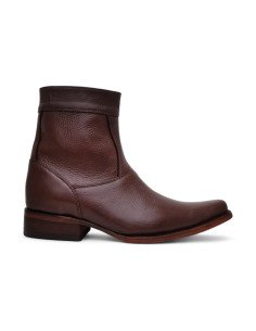 Botin de Caballero Estilo Mateo Horma Holanda Piel de Venado Color Café 2