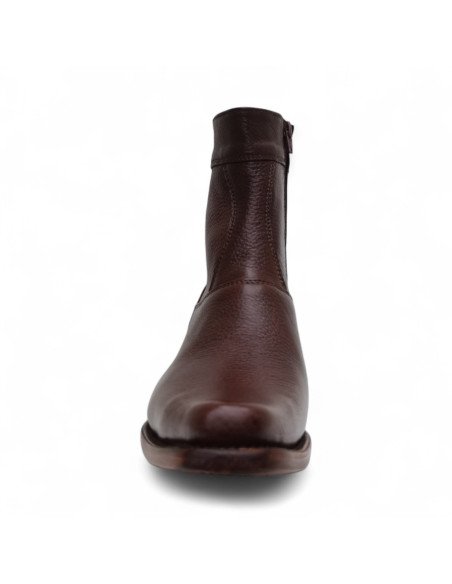Botin de Caballero Estilo Mateo Horma Holanda Piel de Venado Color Café