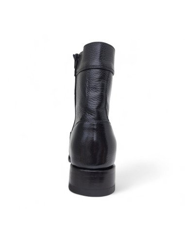 Botin de Caballero Estilo Mateo Horma Holanda Piel de Venado Color Negro