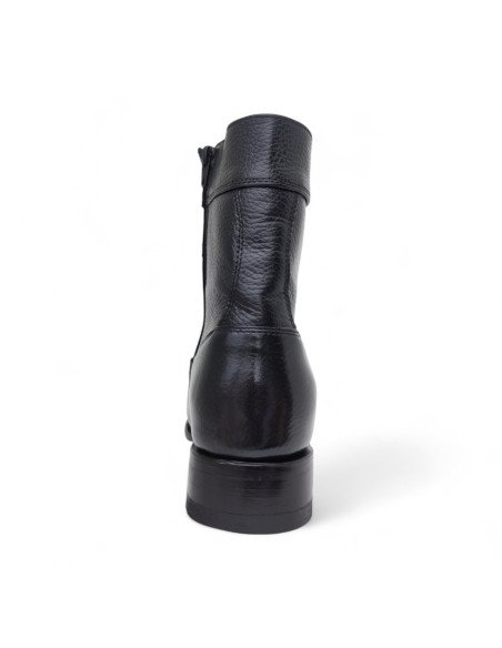 Botin de Caballero Estilo Mateo Horma Holanda Piel de Venado Color Negro
