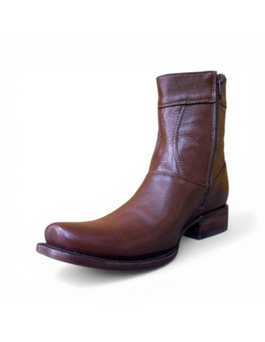 Botin de Caballero Estilo Mateo Horma Dubai Venado color Brandy