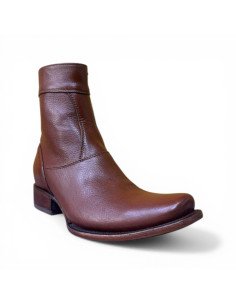 Botin de Caballero Estilo Mateo Horma Dubai Venado color Brandy