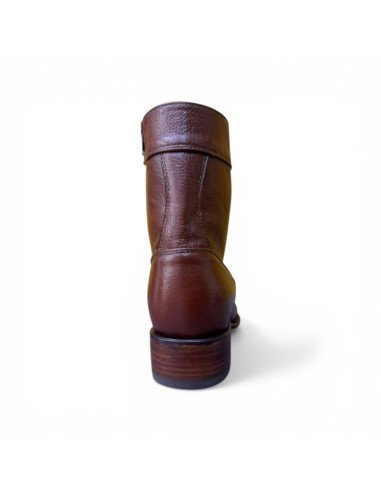 Botin de Caballero Estilo Mateo Horma Dubai Venado color Brandy