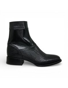 Botin de Caballero Estilo Mateo Horma Bulldog Tiburon Negro 2