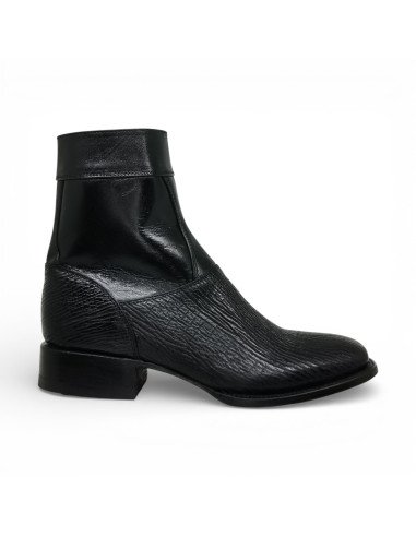 Botin de Caballero Estilo Mateo Horma Bulldog Tiburón Negro