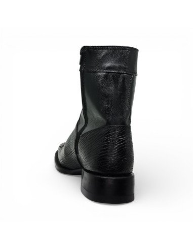 Botin de Caballero Estilo Mateo Horma Bulldog Tiburón Negro