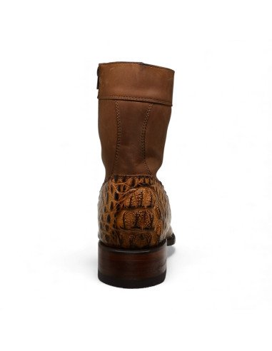 Botin de Caballero Estilo Mateo Horma Bulldog Caimán Back Mangle