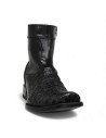 Botín de Caballero Estilo Mateo Horma Dubai Caimán Back Negro
