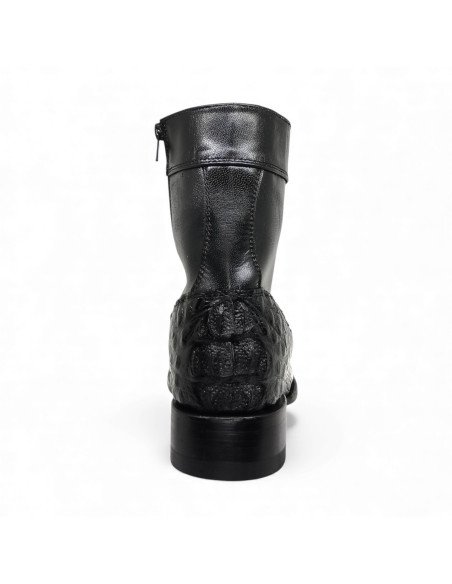 Botin de Caballero Estilo Mateo Horma Dubai Caimán Back Negro