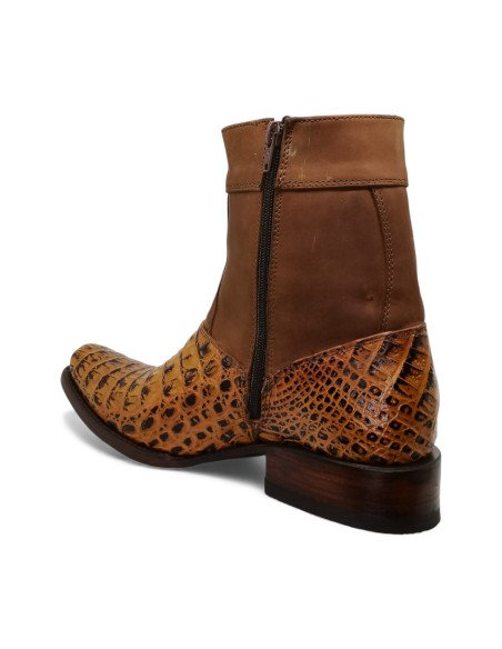 Botin de Caballero Estilo Mateo Horma Dubai Caimán Back Mangle