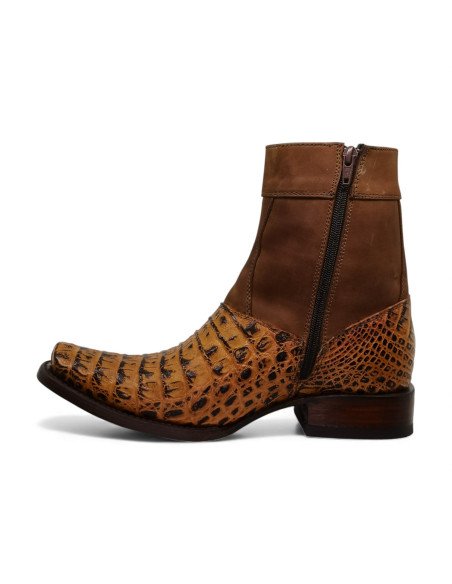 Botin de Caballero Estilo Mateo Horma Dubai Caimán Back Mangle