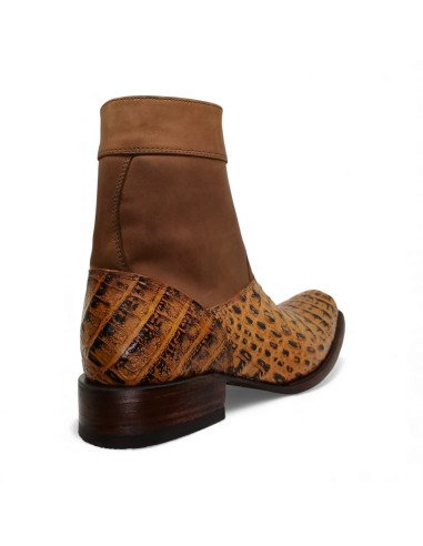 Botin de Caballero Estilo Mateo Horma Dubai Caimán Back Mangle