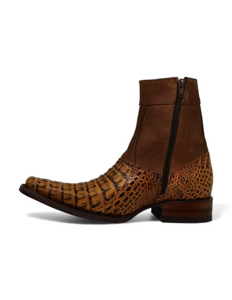 Botin de Caballero Estilo Mateo Horma Holanda Caimán Back Mangle