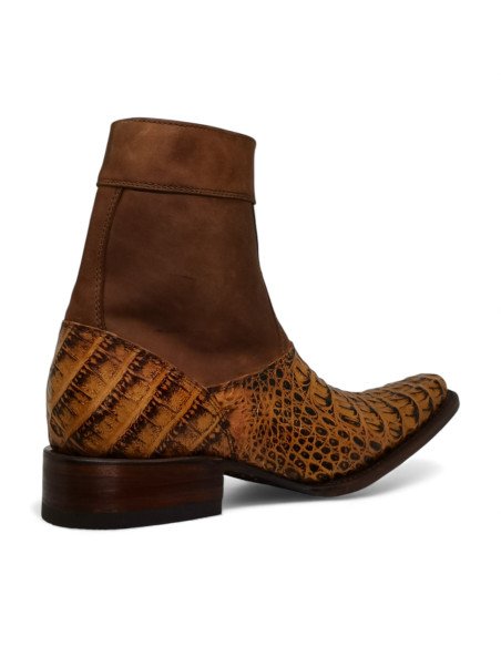Botin de Caballero Estilo Mateo Horma Holanda Caimán Back Mangle