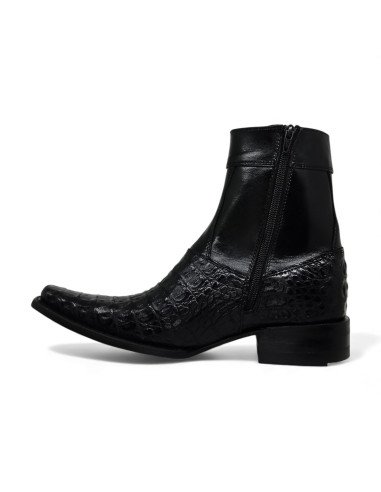 Botin de Caballero Estilo Mateo Horma Holanda Caimán Back Negro