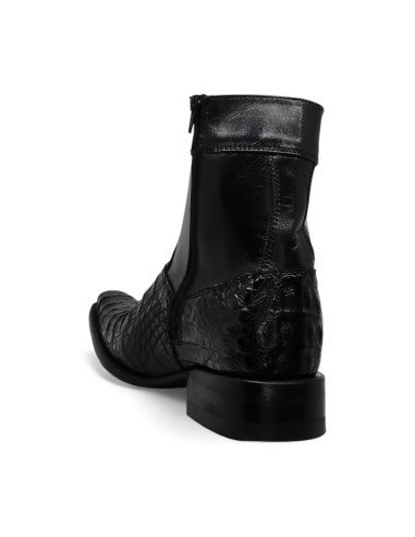 Botin de Caballero Estilo Mateo Horma Holanda Caimán Back Negro