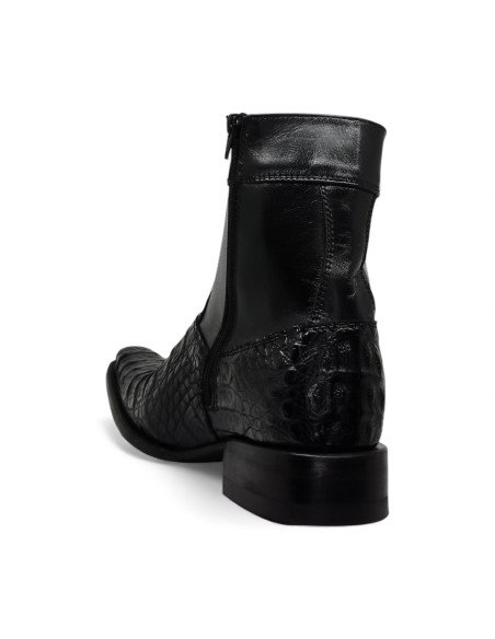 Botin de Caballero Estilo Mateo Horma Holanda Caimán Back Negro