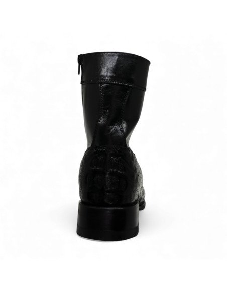 Botin de Caballero Estilo Mateo Horma Holanda Caimán Back Negro
