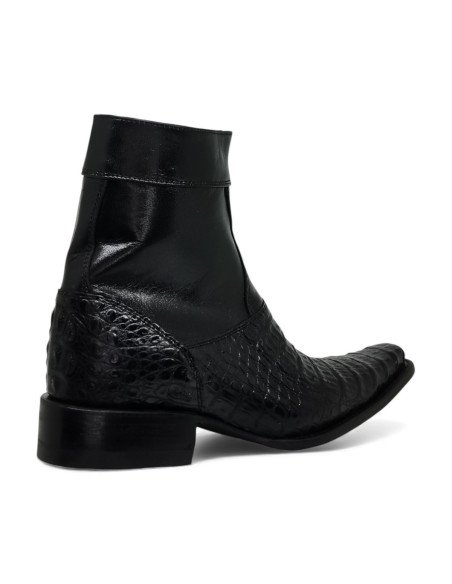 Botin de Caballero Estilo Mateo Horma Holanda Caimán Back Negro