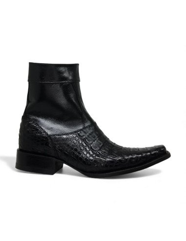Botin de Caballero Estilo Mateo Horma Holanda Caimán Back Negro