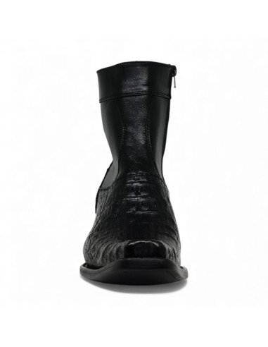 Botin de Caballero Estilo Mateo Horma Holanda Caimán Back Negro