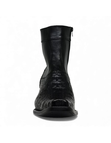 Botin de Caballero Estilo Mateo Horma Holanda Caimán Back Negro