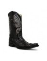 Botas Vaqueras de Caballero Horma Holanda Avestruz Negro