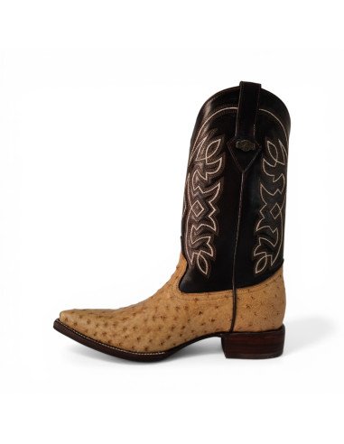 Bota Vaquera de Caballero Horma Lager Avestruz Umber