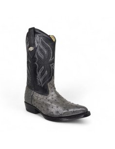 Bota vaquera Oval Avestruz Oxford