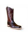 Bota Vaquera Horma Rodeo Avestruz Café