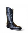 Botas Vaqueras de Caballero Horma Rodeo Avestruz Negro