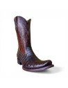Bota Vaquera de Caballero Horma Dubai Caimán Belly Tabaco