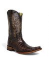 Bota Vaquera de Caballero Holanda Caimán Belly Tabaco