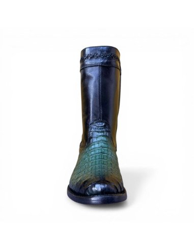 Bota de Caballero Estilo Monaco Horma Oval Caimán Back Buchanans