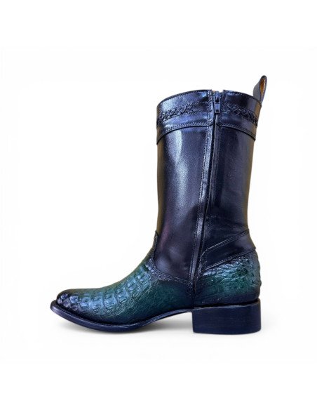 Bota de Caballero Estilo Monaco Horma Oval Caimán Back Buchanans