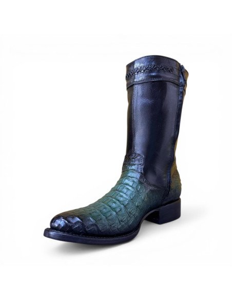Bota de Caballero Estilo Monaco Horma Oval Caimán Back Buchanans
