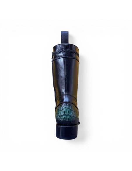 Bota de Caballero Estilo Monaco Horma Oval Caimán Back Buchanans