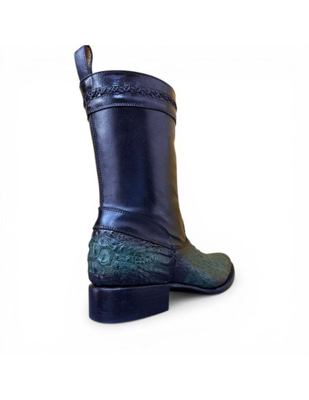 Bota de Caballero Estilo Monaco Horma Oval Caimán Back Buchanans