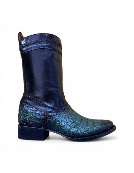 Bota de Caballero Estilo Monaco Horma Oval Caimán Back Buchanans