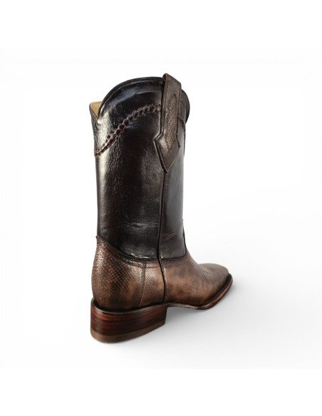 Bota Vaquera de Caballero Horma Bulldog Carunga Sombra