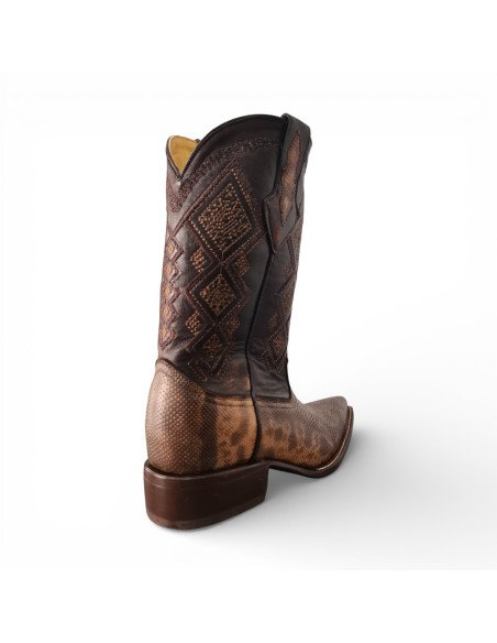 Bota Vaquera de Caballero Horma Lager Carunga Sombra