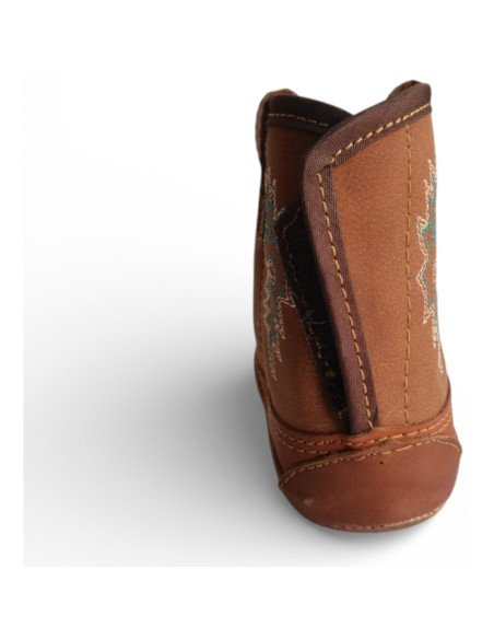 Botitas Vaqueras para Bebé Piel Auténtica color Miel | Botas 30-30
