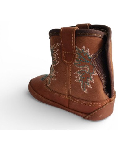 Botitas Vaqueras para Bebé Piel Auténtica color Miel | Botas 30-30